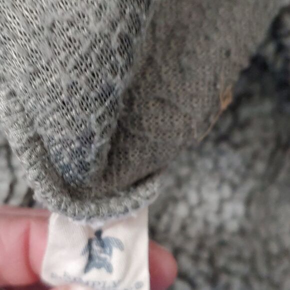 Simply Southern Sharpa light gray pull over with zipper Sz M NWOT - Picture 10 of 10